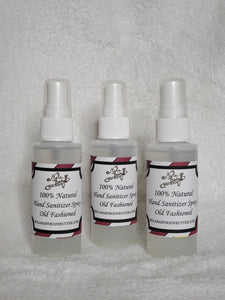 100% Natural Hand Sanitizer Spray- Old Fashioned